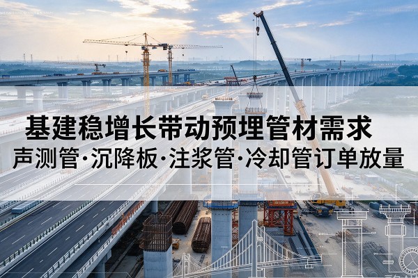 王益基建稳增长带动预埋监测管材需求，声测管、沉降板、注浆管订单持续放量